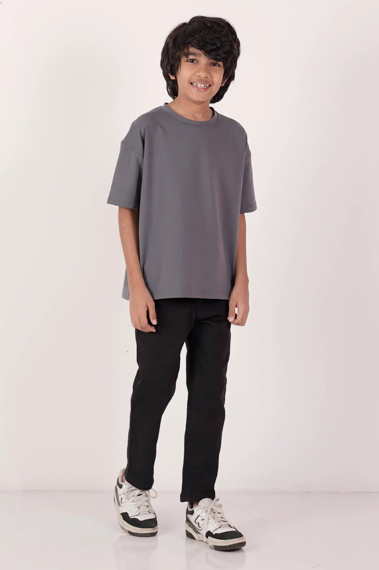 Boy's T-shirt (8-13Y) (Bluish Grey)