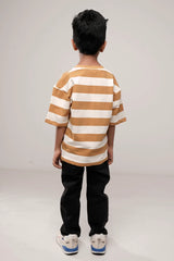 Boy's T-shirt (2-7Y) (White Stripe)