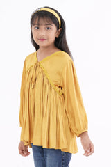 Girl's Casual Tops (2-7Y) (Yellow)