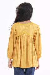 Girl's Casual Tops (2-7Y) (Yellow)
