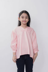 Girl's Casual Tops (8-13Y) (Peach)
