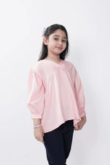 Girl's Casual Tops (8-13Y) (Peach)