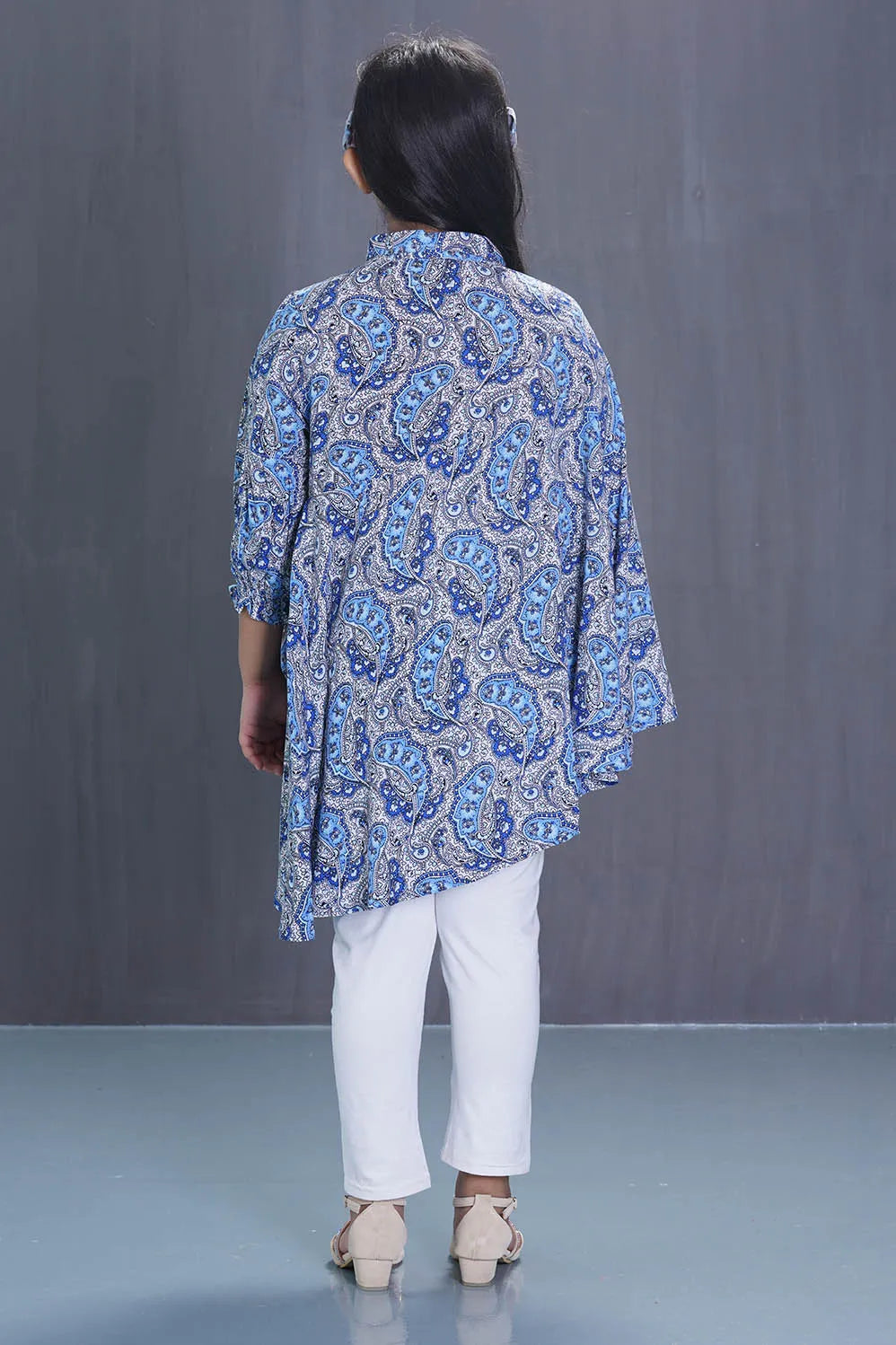 Girl's Casual Tops (2-7Y) (Blue Printed)