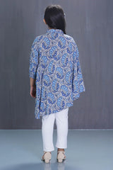 Girl's Casual Tops (2-7Y) (Blue Printed)