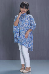 Girl's Casual Tops (2-7Y) (Blue Printed)