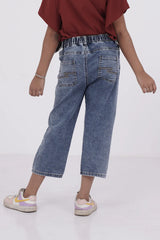 Girl's Denim Pant (8-13Y) (Medium Wash)