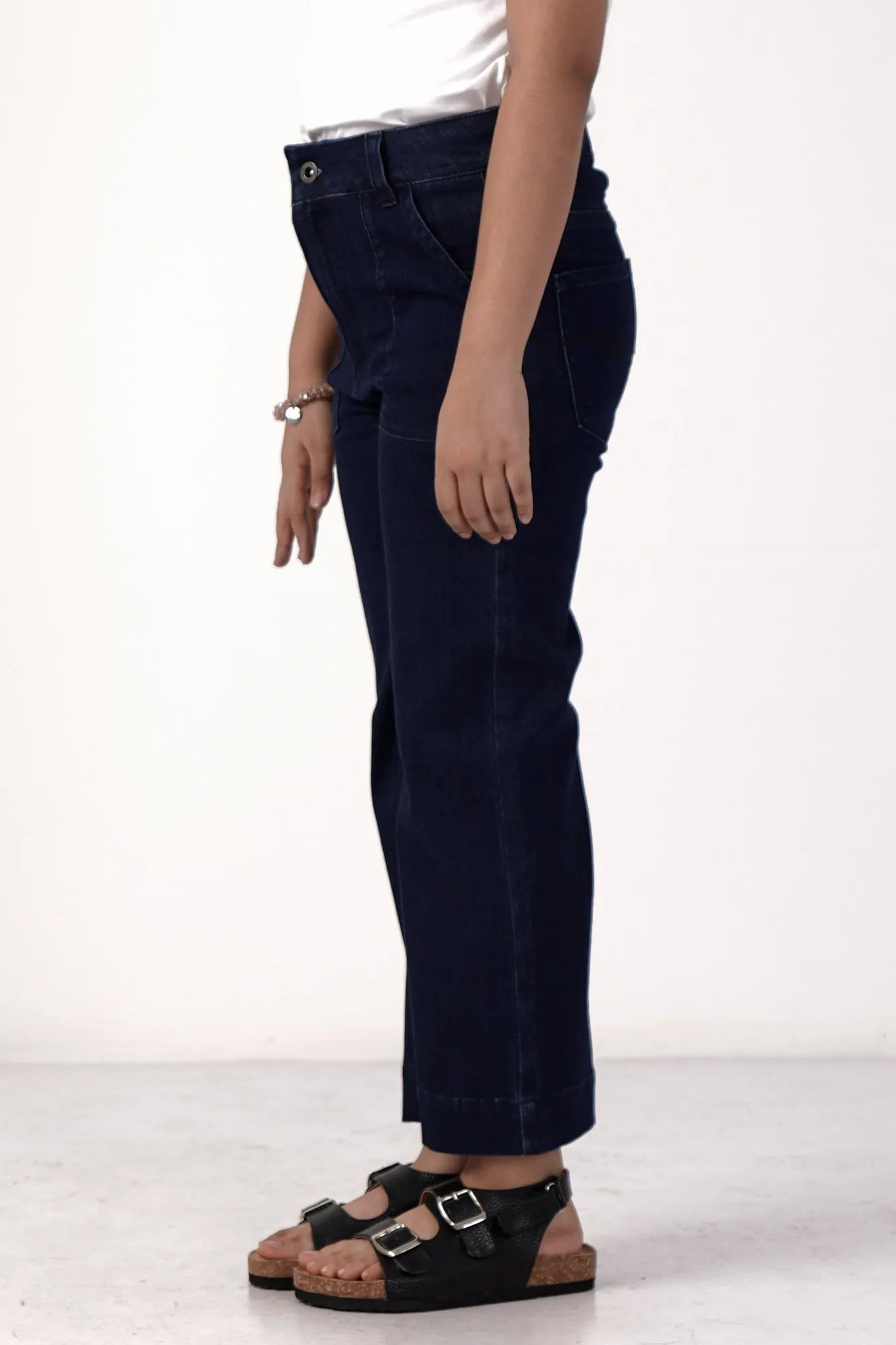 Girl's Denim Pant (8-13Y) (Dark Wash)