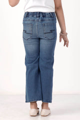 Girl's Denim Pant (8-13Y) (Medium Wash)