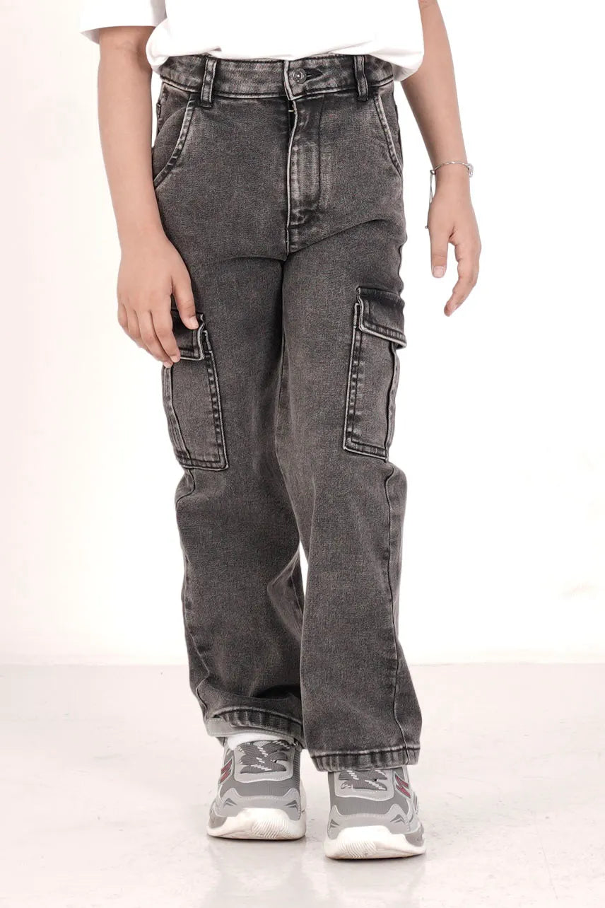 Girl's Denim Pant (2-7Y) (Medium Wash)