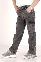 Girl's Denim Pant (2-7Y) (Medium Wash)