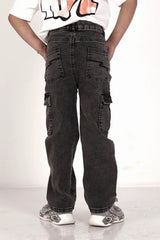 Girl's Denim Pant (2-7Y) (Medium Wash)