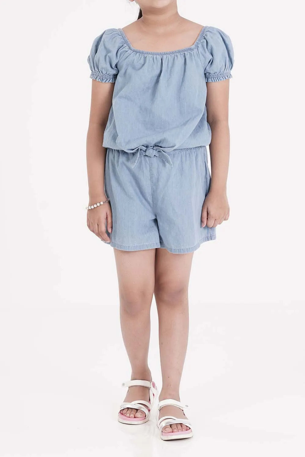 Girl's Dress (2-7Y) (Light Wash)