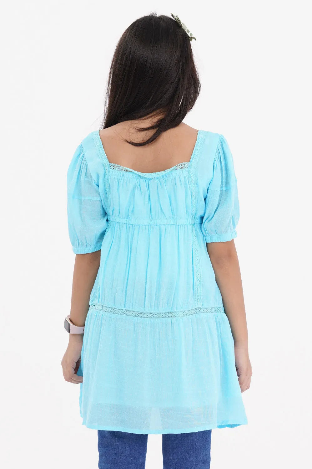 Girl's Dress (8-9Y) (Sky Blue)
