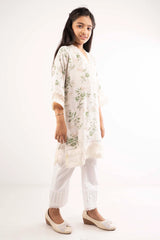 Girl's Ethnic Tops (2-7Y) (Green Printed)