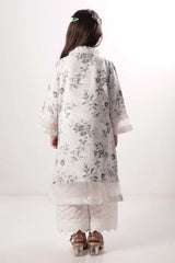 Girl's Ethnic Tops (2-7Y) (Grey Printed)