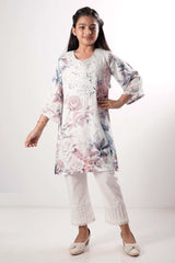 Girl's Ethnic Tops (2-7Y) (Rose Printed)