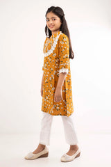 Girl's Ethnic Tops (8-13Y) (Yellow Printed)
