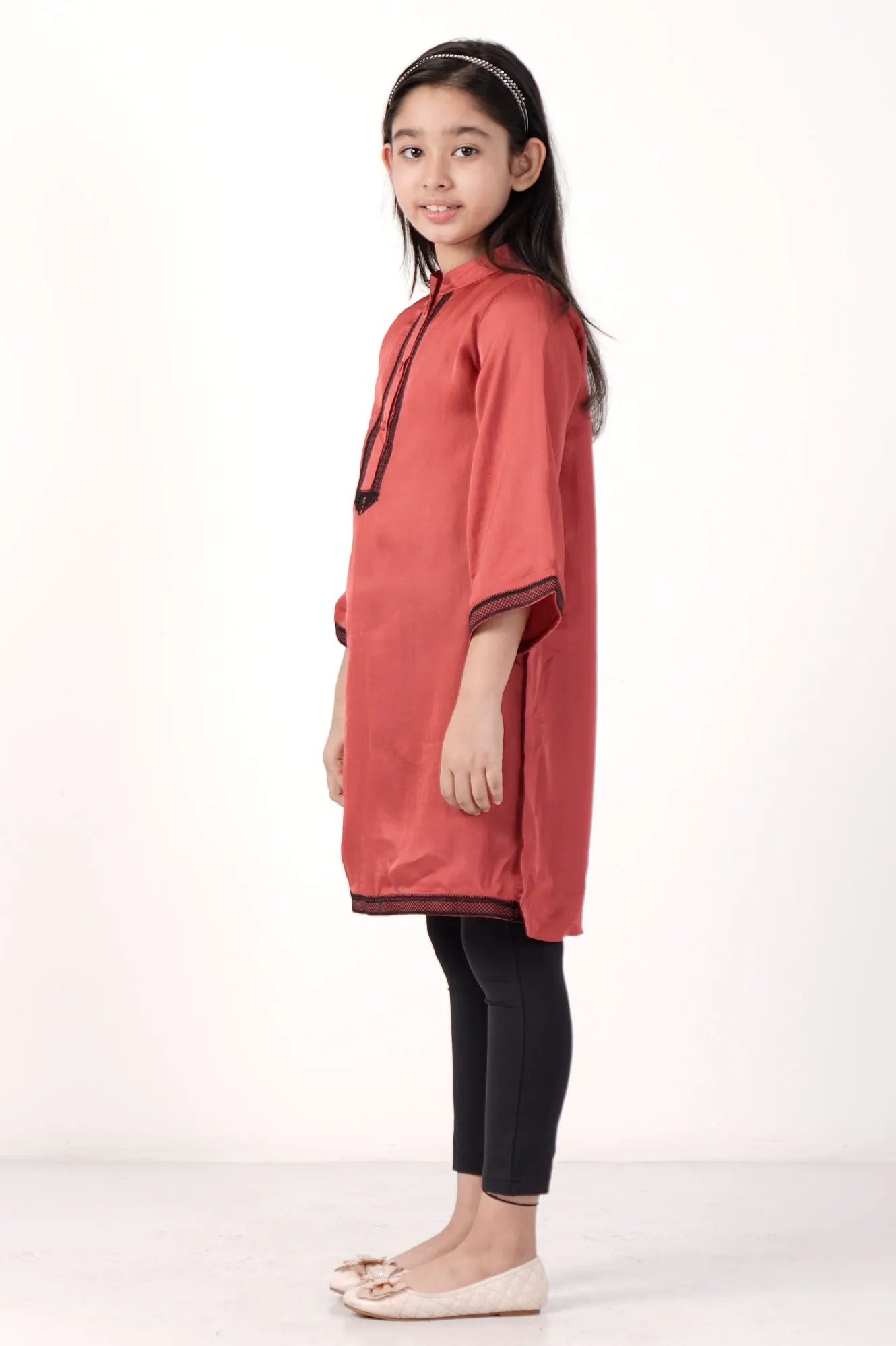 Girl's Ethnic Tops (2-7Y) (Orange)