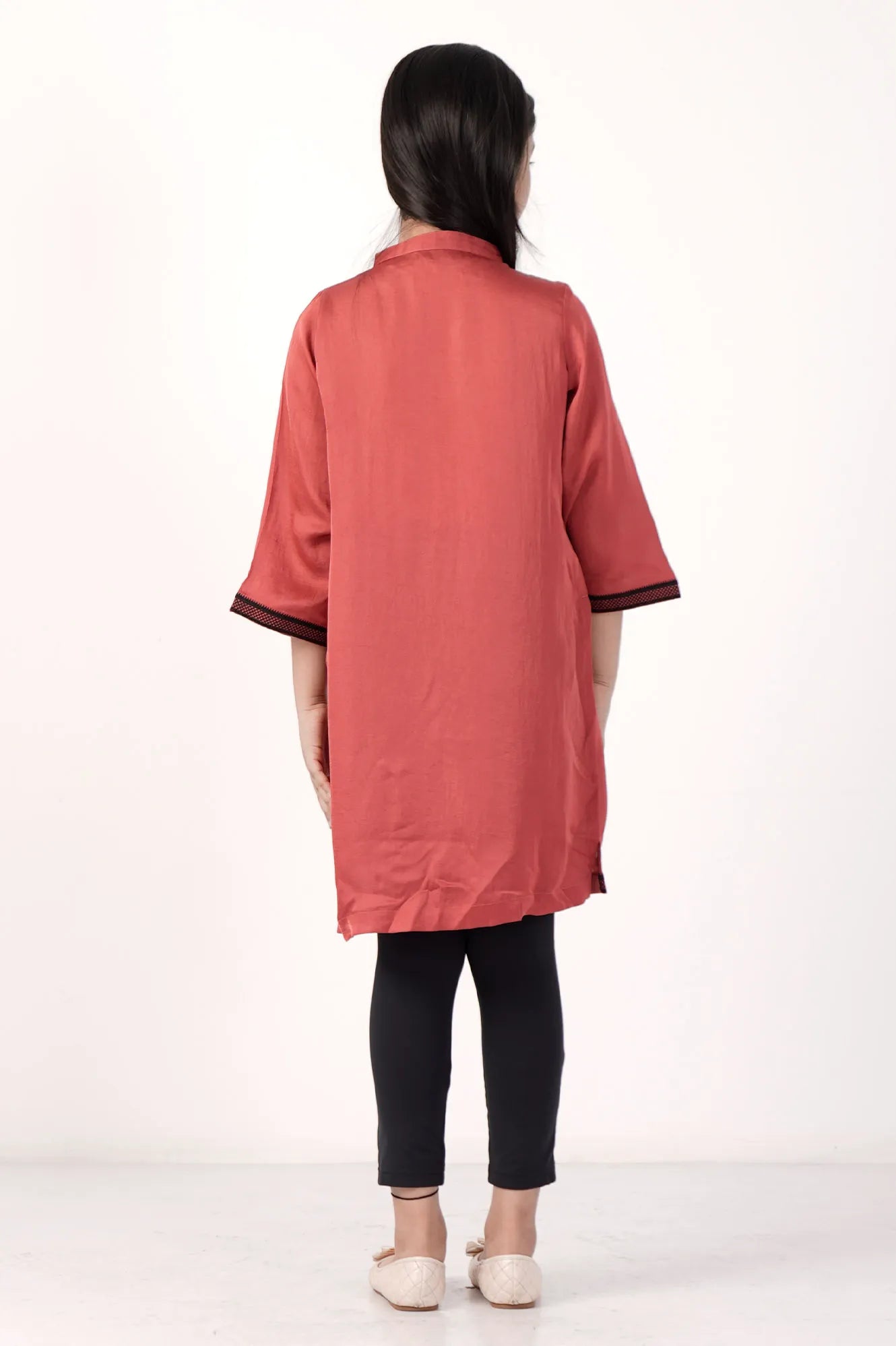 Girl's Ethnic Tops (2-7Y) (Orange)