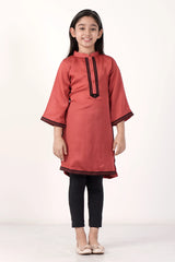 Girl's Ethnic Tops (2-7Y) (Orange)