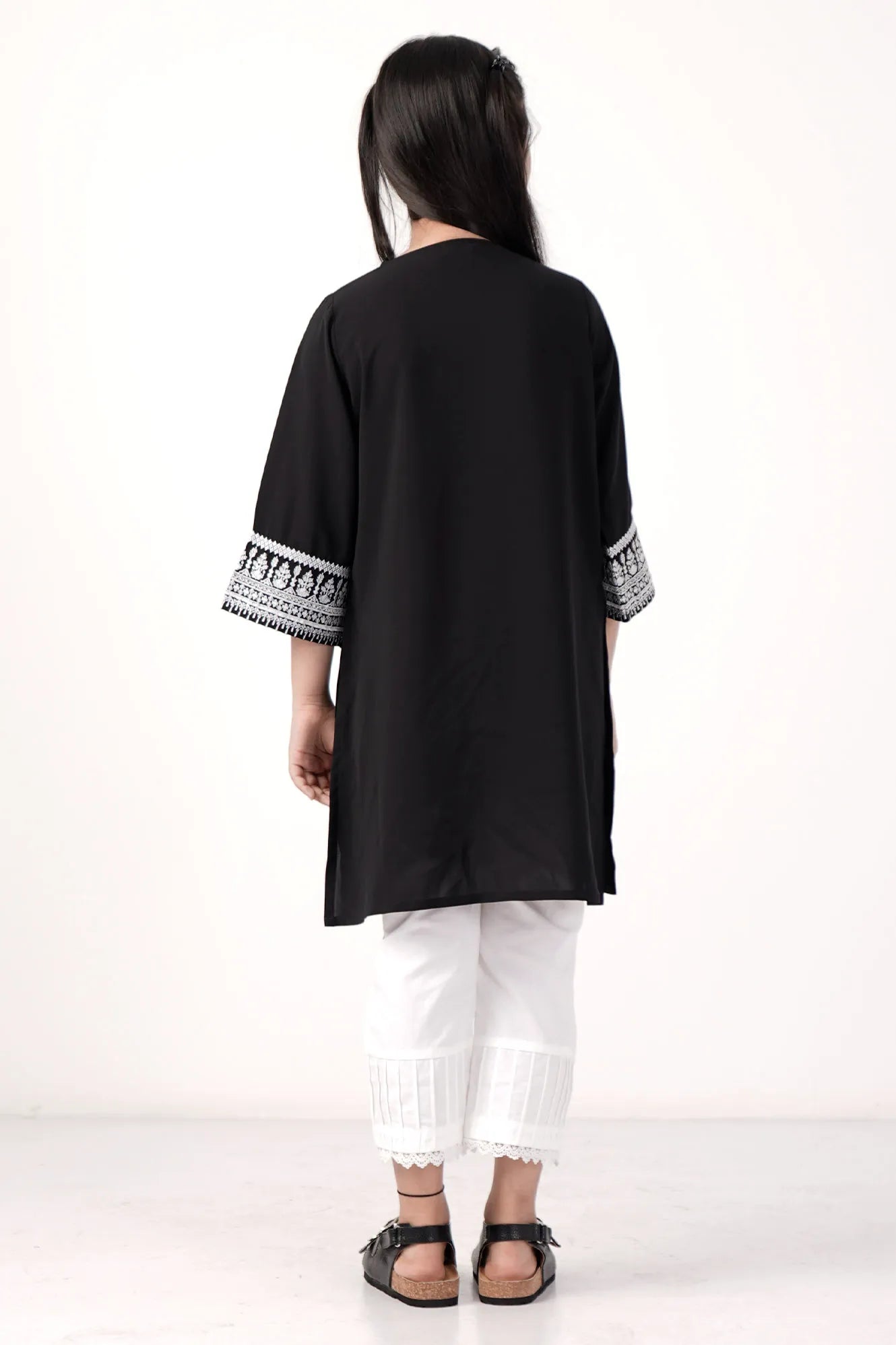 Girl's Ethnic Tops (2-7Y) (Black)