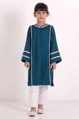 Girl's Ethnic Tops (8-13Y) (Peacock Blue)