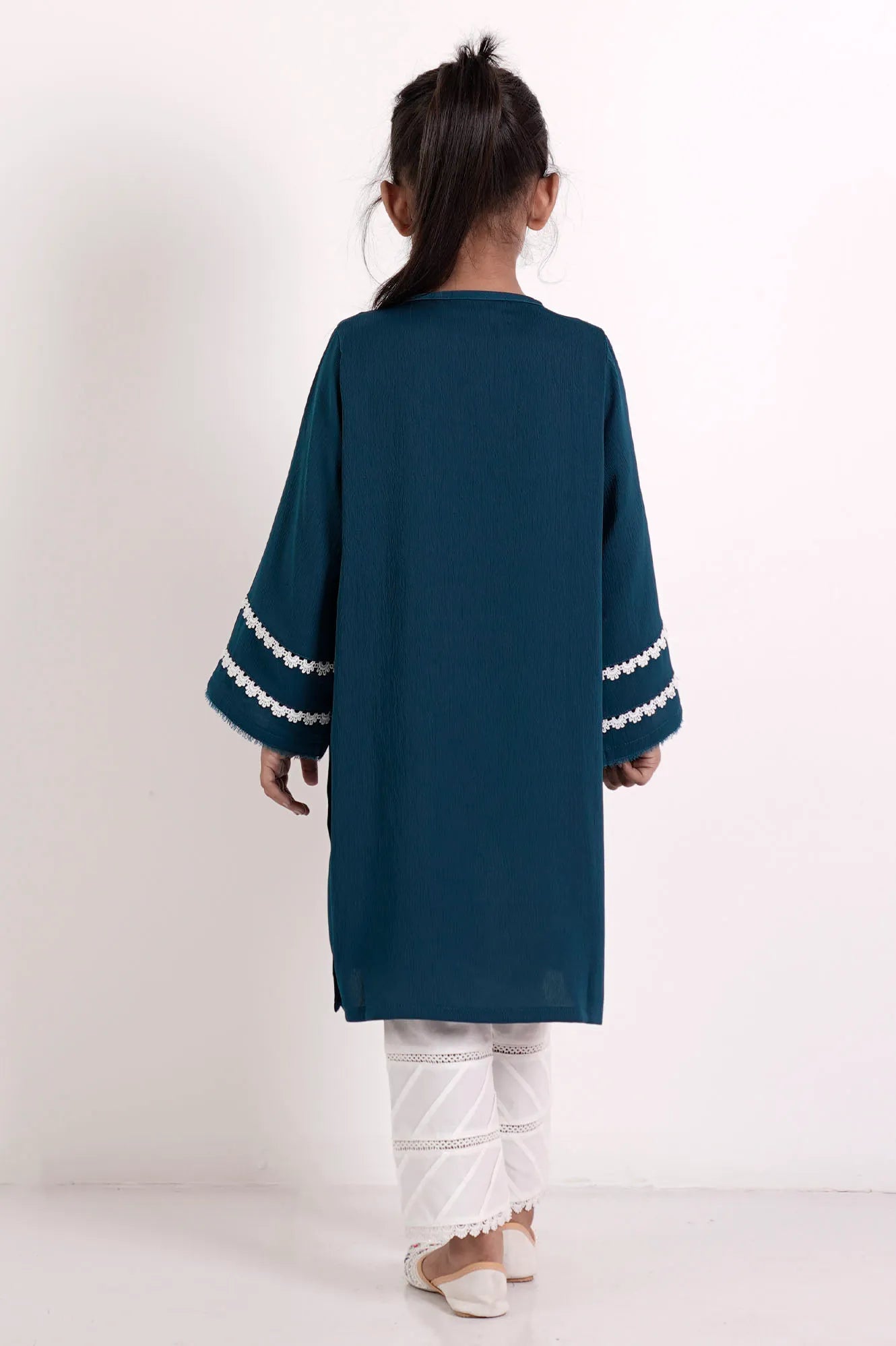 Girl's Ethnic Tops (8-13Y) (Peacock Blue)