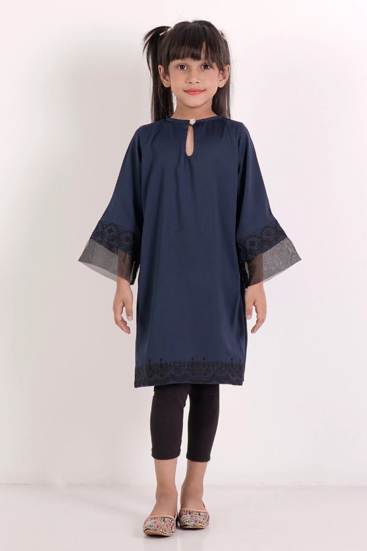 Girl's Ethnic Tops (8-13Y) (Dk. Navy)