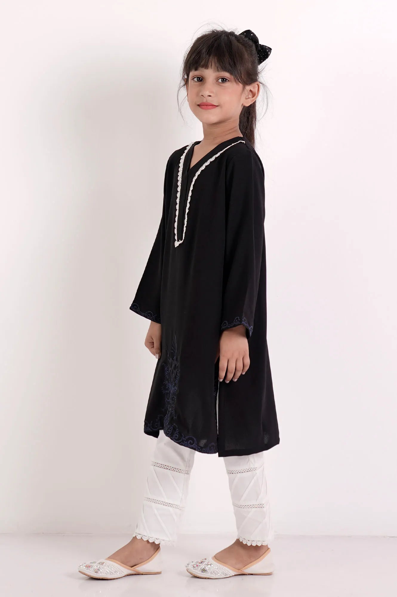 Girl's Ethnic Tops (8-13Y) (Black)
