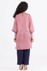 Girl's Ethnic Tops (8-13Y) (Peach)