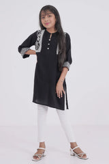 Girl's Ethnic Tops (2-7Y) (Black)