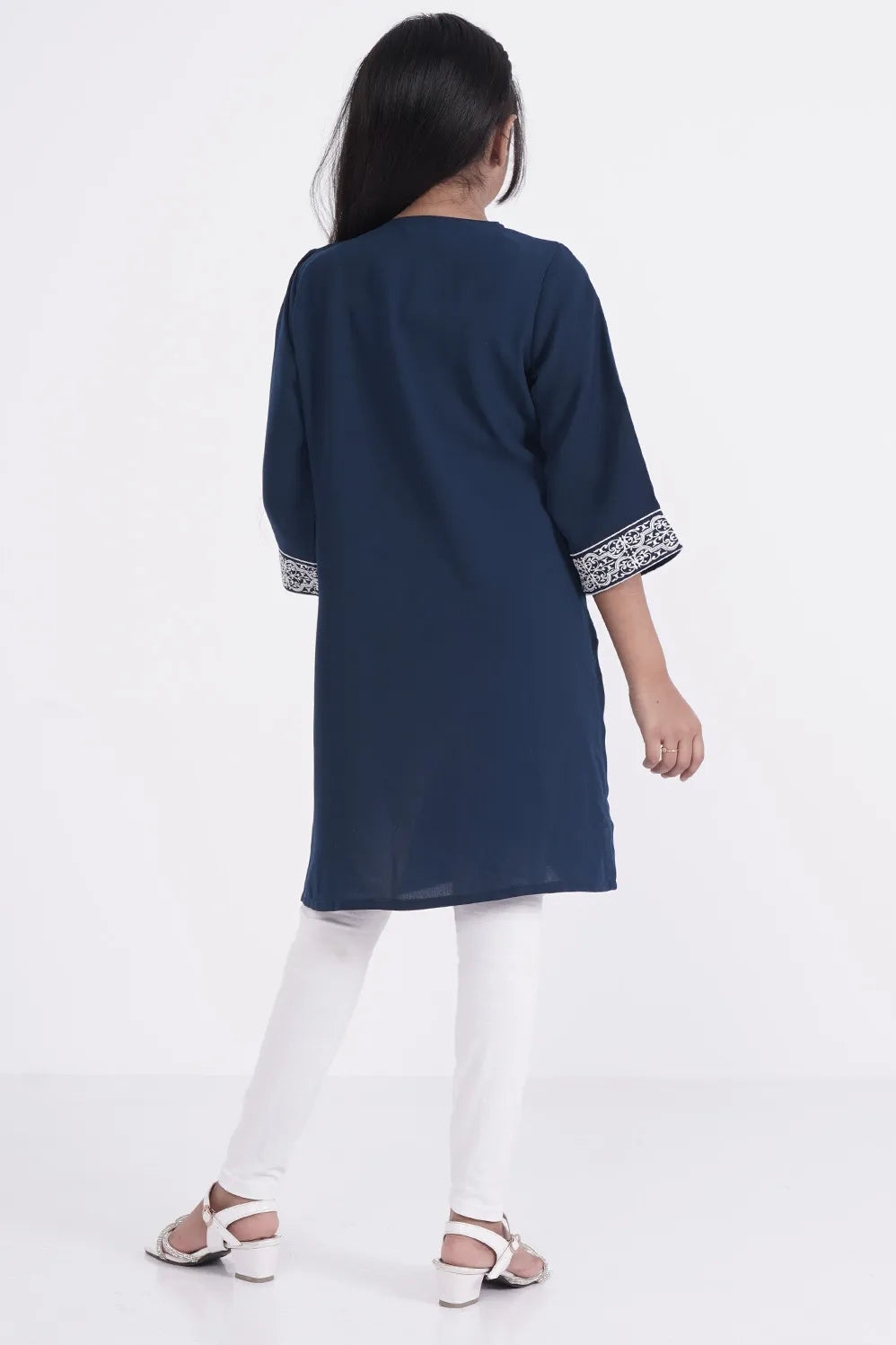 Girl's Ethnic Tops (8-13Y) (Peacock Blue)