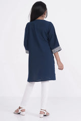 Girl's Ethnic Tops (8-13Y) (Peacock Blue)