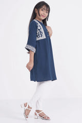 Girl's Ethnic Tops (8-13Y) (Peacock Blue)