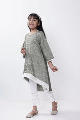 Girl's Ethnic Tops (2-7Y) (Olive)