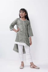 Girl's Ethnic Tops (2-7Y) (Olive)