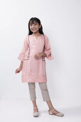 Girl's Ethnic Tops (8-13Y) (Peach)