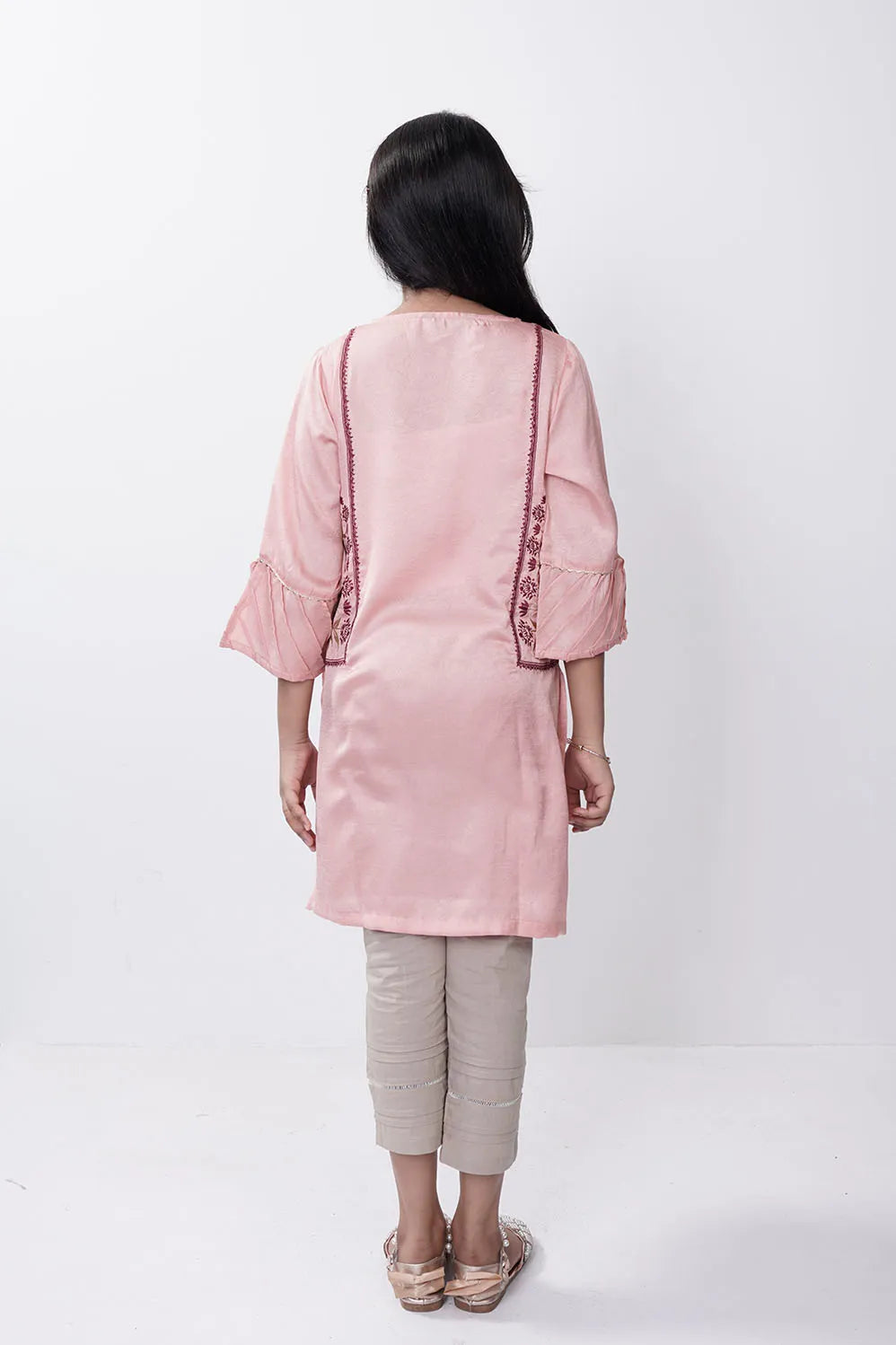 Girl's Ethnic Tops (8-13Y) (Peach)