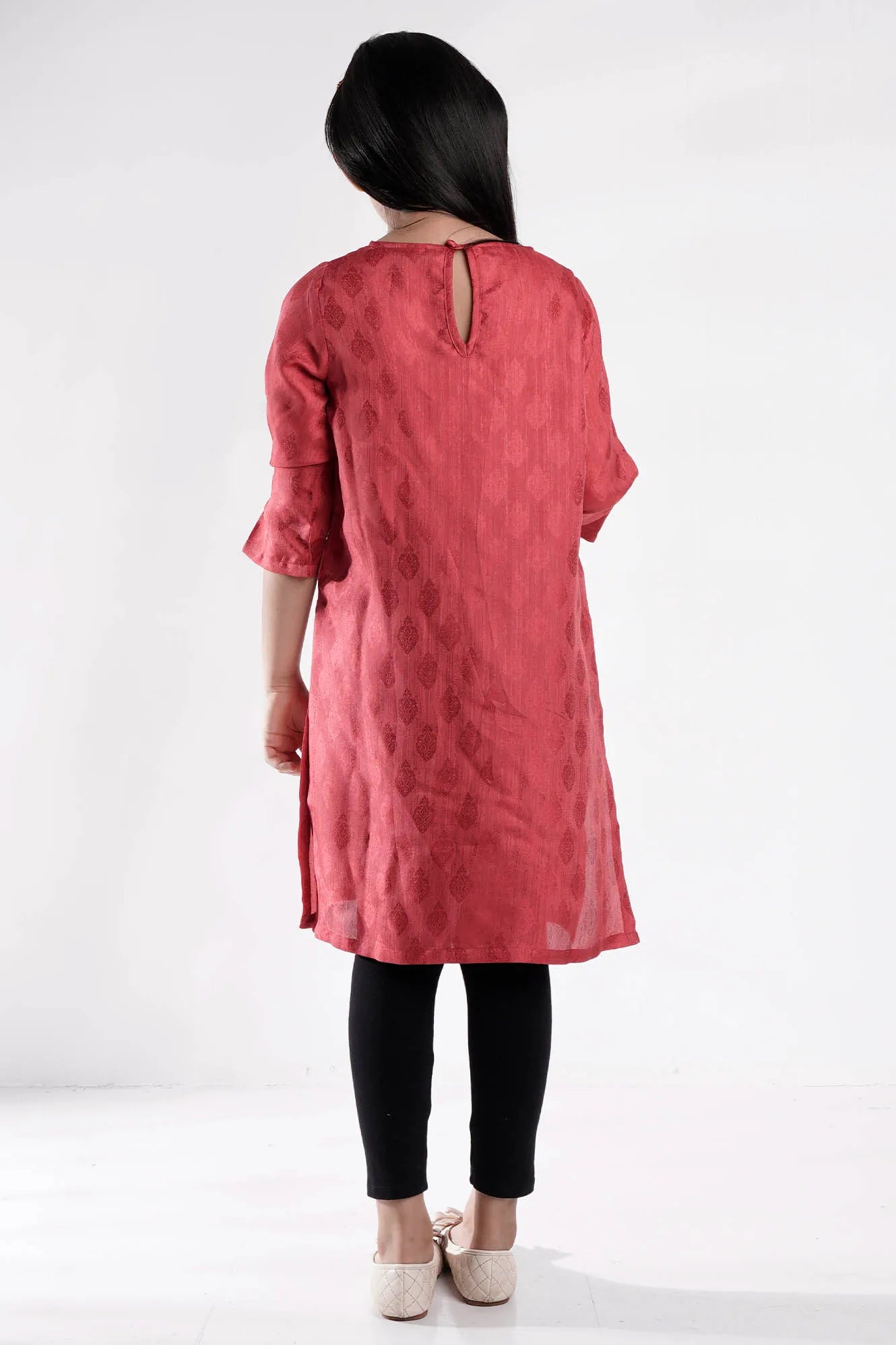 Girl's Ethnic Tops (2-7Y) (Orange)