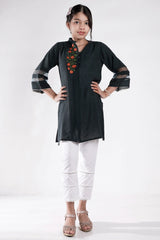 Girl's Ethnic Tops (2-7Y) (Lotus Green)