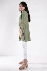 Girl's Ethnic Tops (2-7Y) (Olive)