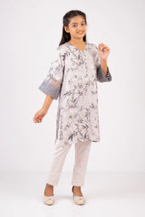 Girl's Ethnic Tops (2-7Y) (Grey Printed)