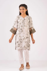 Girl's Ethnic Tops (2-7Y) (Olive Printed)