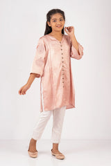 Girl's Ethnic Tops (2-7Y) (Salmon Pink)