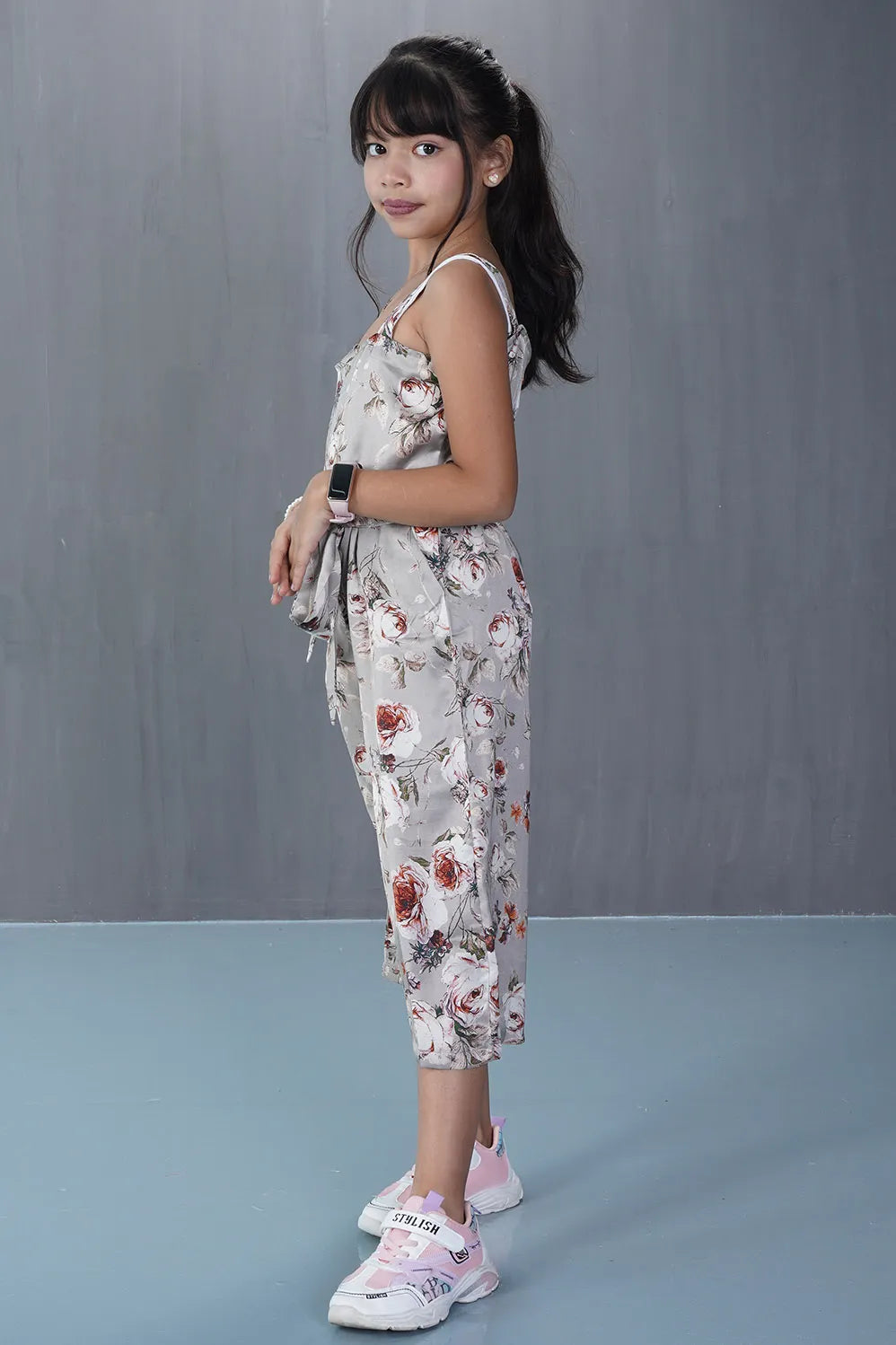 Girl's Jumpsuit (8-13Y) (Grey)