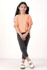 Girl's T-shirt (8-13Y) (Orange)