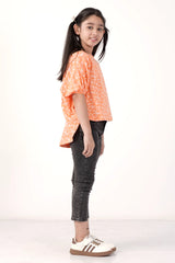 Girl's T-shirt (8-13Y) (Orange)