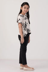 Girl's T-shirt (8-13Y) (Off White)