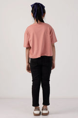 Girl's T-shirt (8-13Y) (Coral)