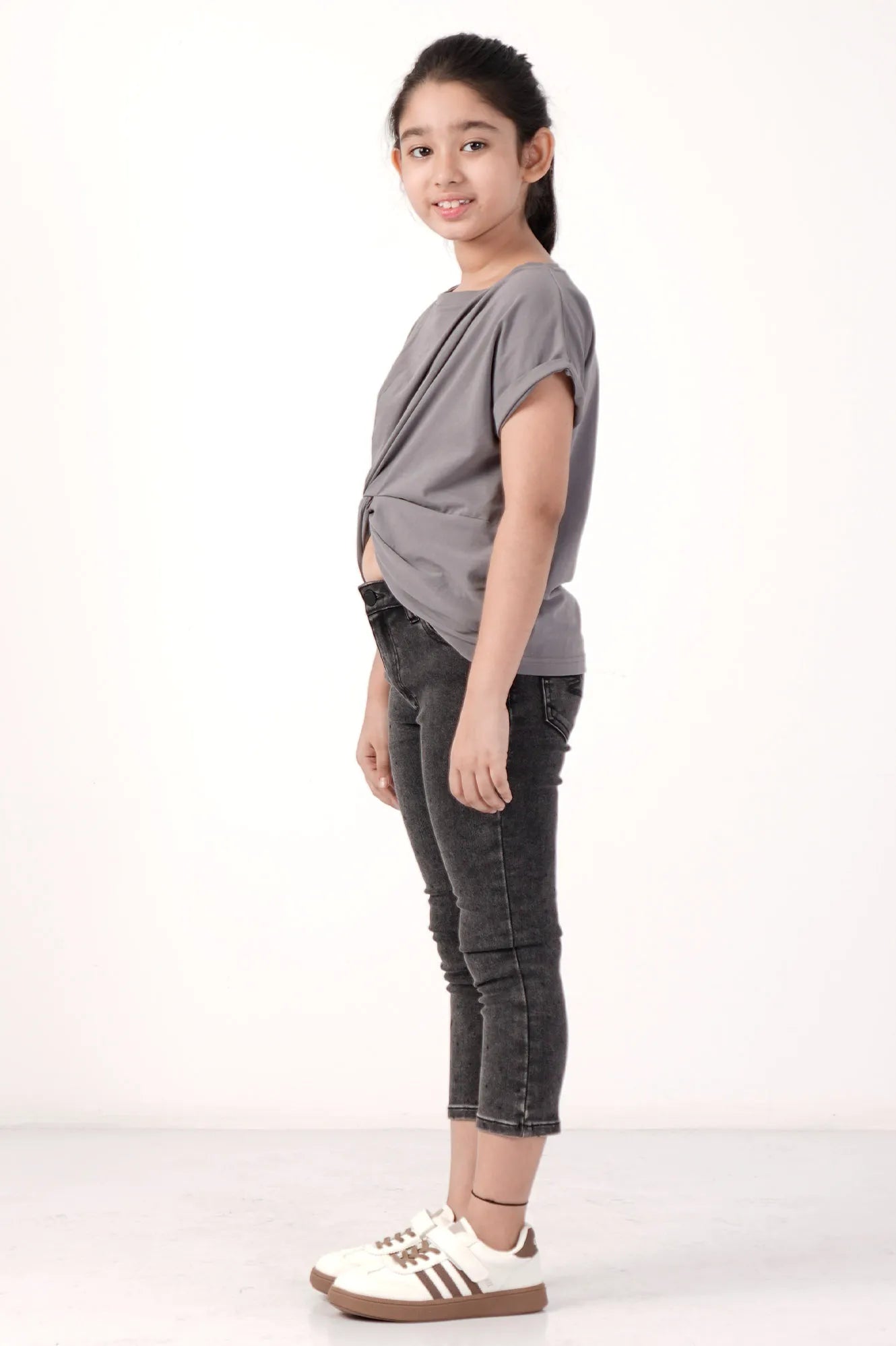 Girl's T-shirt (8-13Y) (Ash)